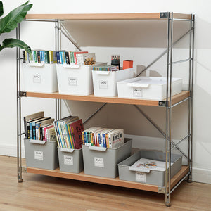 Locaupin Large Multifunctional Sorting Storage Basket Organizer Box Space Saver Wardrobe Cabinet Drawer Type Shelf Set