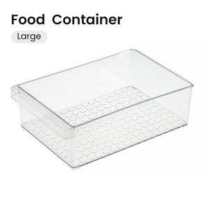 Locaupin Refrigerator Organizer Food Storage Drawer Type Fridge Container Box For Fruits and Vegetables Kitchen Pantry Space Saver