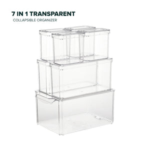 Locaupin High-grade Transparent Food Storage Fruit and Vegetable Kitchen Preservation Fridge Food Container