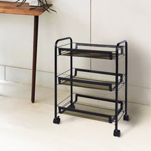 Load image into Gallery viewer, Kitchen Metal Mesh Wire Trolley Easy Moving Storage Cart Organizer on Wheels
