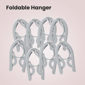 Locaupin Portable Laundry Folding Clothes Hanger For Home, Outdoor Travel Use
