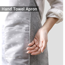 Load image into Gallery viewer, Locaupin Hand Wiping Towel Cooking Apron Dress Waterproof Anti Stain Home Kitchen Supplies Chef Hanging Neck Sleeveless with Front Pocket
