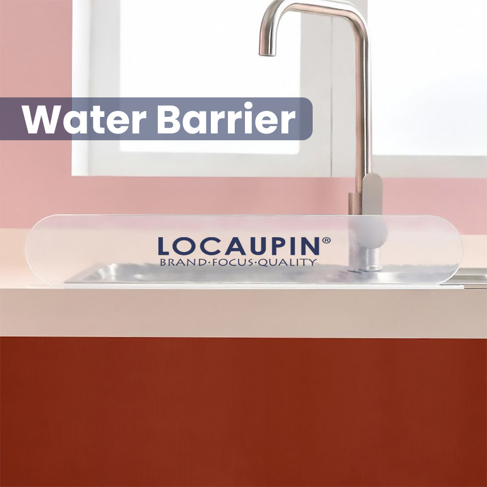 Locaupin Home Splash Guard Transparent Pad Sink Flap Kitchen Accessories Countertop Water Barrier Oil Proof Baffle Dry and Wet Separation