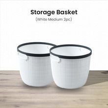 Load image into Gallery viewer, Locaupin Japanese Style Hand Held Clothes Sundry Laundry Round Washing Basket Textured Design Plastic Storage Organizer For Toys Cosmetics (Medium)
