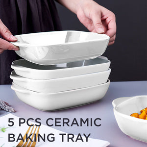 5 in 1 Ceramic Baking Dish Pan
