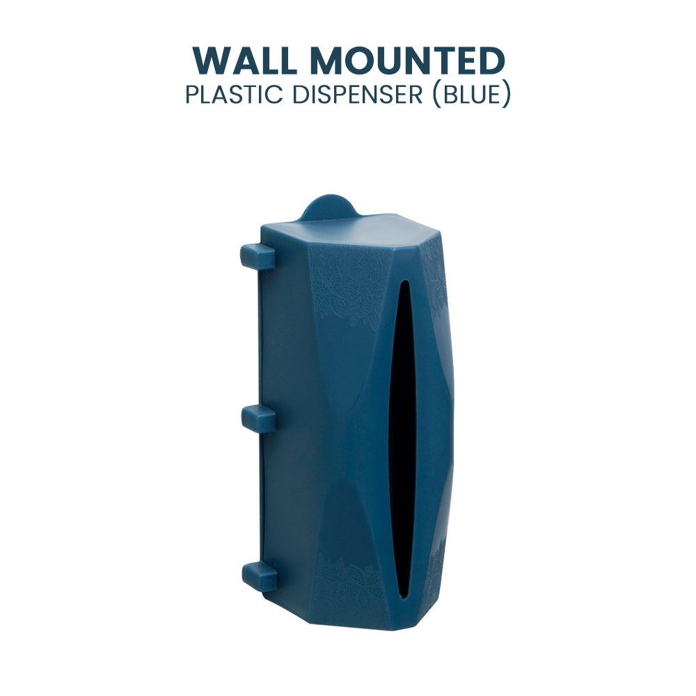 Locaupin Wall Mounted Kitchen Plastic Garbage Bag Storage Holder And Dispenser Organizer Box For Kitchen Bathroom