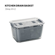 Load image into Gallery viewer, Locaupin Kitchen With Lid Drain Basket Fruit and Vegetable Washing Container Basket Preservation Box Food Organizer Well-Sealed
