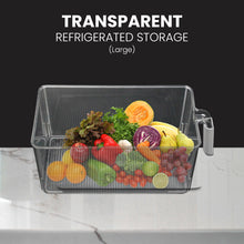 Load image into Gallery viewer, Locaupin Transparent Refrigerated kitchen PET vegetables and fruits storage With rubber cover handle
