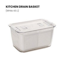 Load image into Gallery viewer, Locaupin Kitchen With Lid Drain Basket Fruit and Vegetable Washing Container Basket Preservation Box Food Organizer Well-Sealed
