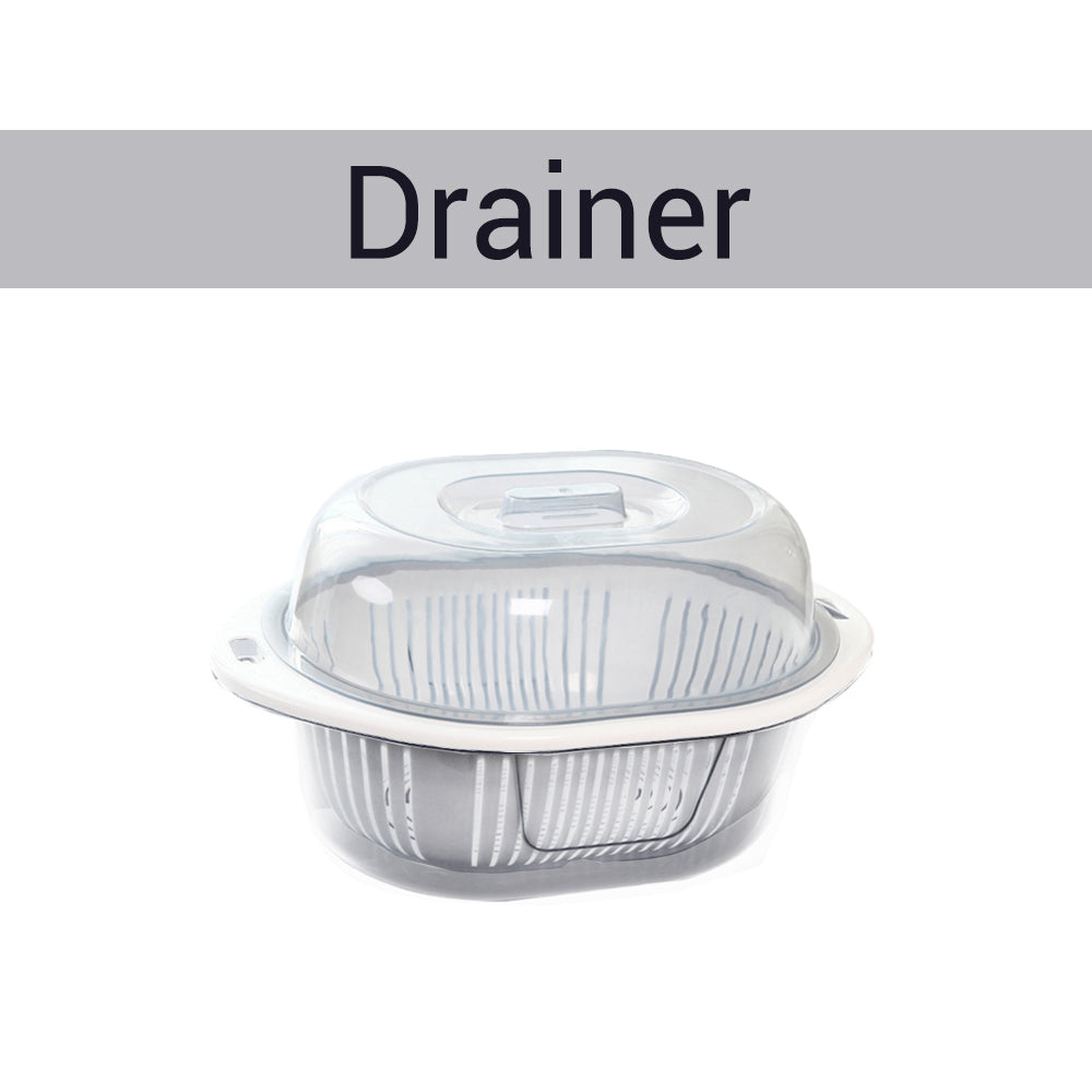 Locaupin Double Layer Washing Drainer for Fruit Vegetable