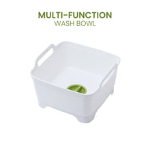Load image into Gallery viewer, Locaupin Large Capacity Washing Dish Basin With Two Handles And Draining Plug Perfect For Fruits Vegetables Multi-functional Drainer Basket Storage Rack Food Strainer
