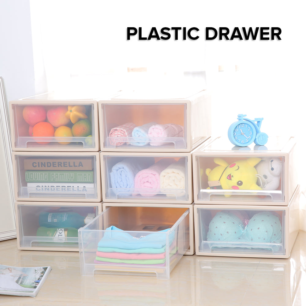 1pc Clear Drawer Organizers, Plastic Bathroom Drawer Organizer