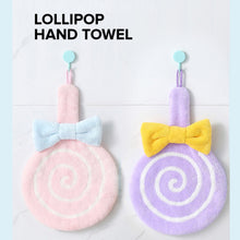 Load image into Gallery viewer, Locaupin Round Design Hanging Band Quick Drying Cute Hand Towel Strong Absorbent Soft Multipurpose Cleaning Wipe For Bathroom Kitchen
