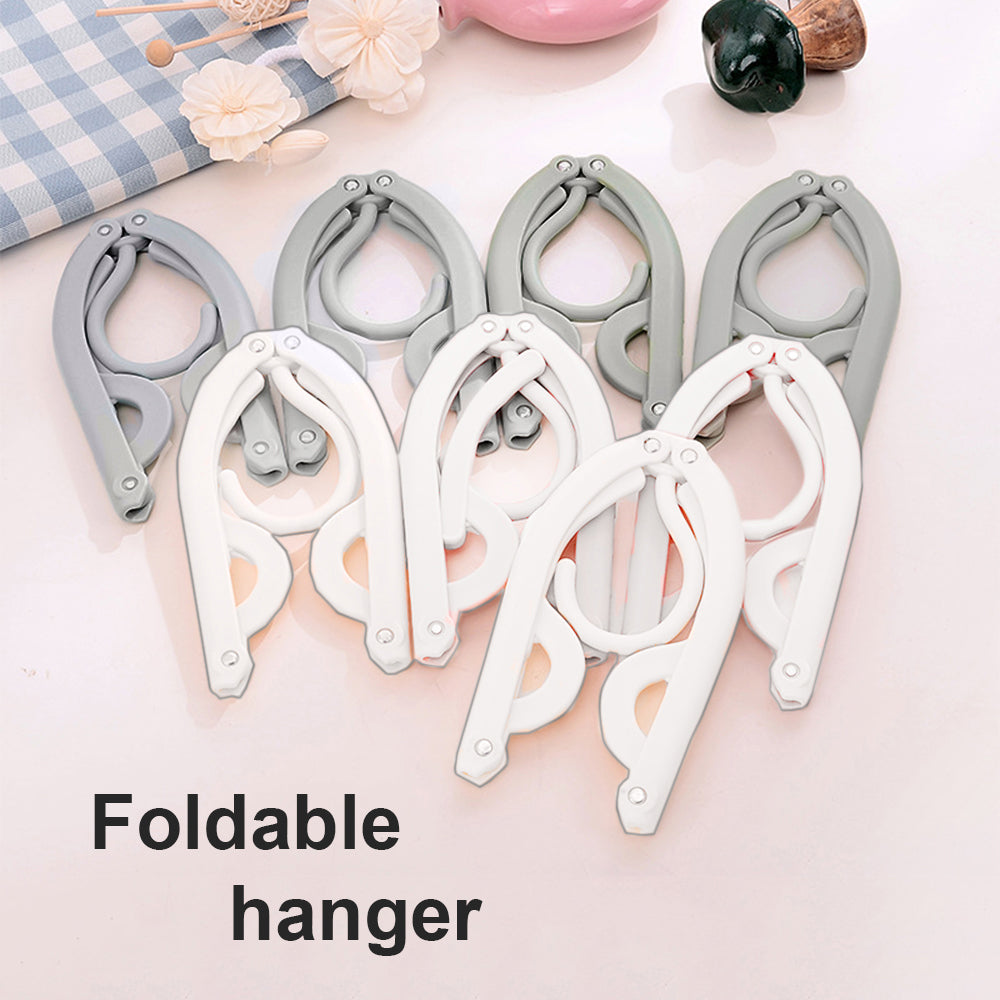 Locaupin Laundry Portable 12 Clips Folding Clothes Hanger Rotating