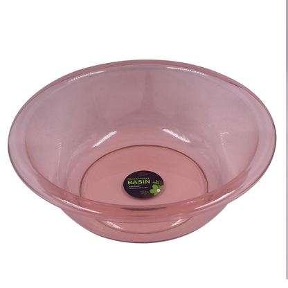 Locaupin Bathroom PET Plastic Transparent Smooth Texture Design Laundry Basin Wash Multipurpose Kitchen Sink Dish Tub