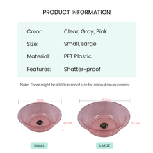 Load image into Gallery viewer, Locaupin Bathroom PET Plastic Transparent Smooth Texture Design Laundry Basin Wash Multipurpose Kitchen Sink Dish Tub
