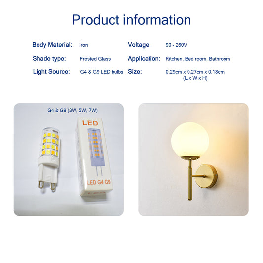 Locaupin Dimmable Round Shaped Wall Lamp Mount Change Ambient Light