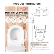 Load image into Gallery viewer, Locaupin Bathroom Hands-Free Non Electric Bidet Toilet Seat Attachment with Dual Nozzles For Rear &amp; Feminine Wash
