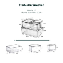 Load image into Gallery viewer, Locaupin 4in1 Stackable PET Plastic Fridge Organizer Food Fresh Keeper Container Multifunctional Kitchen Fruit Vegetable Storage
