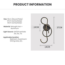Load image into Gallery viewer, Locaupin Simple and Creative Led Musical Note Mounted Wall Lamp Sconce Indoor Lighting Living Room Decor  Bedside
