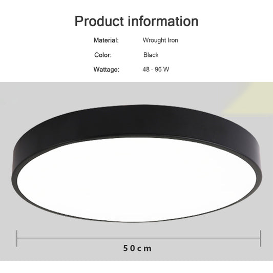 Locaupin Black Surface Ceiling Light
