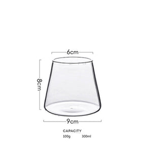 Locaupin High Silicon Glass Drinking Tie Jug with Cup Large Capacity Temperature Heat Resistant Mug Hot Cold Juice Water Coffee Tea