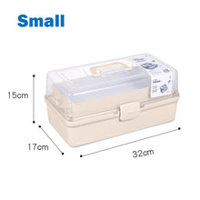 Load image into Gallery viewer, Locaupin 3 Layer Medicine Box Medical Equipment Storage Multipurpose Crafts Organizer Family First Aid Supplies Compartment Container with Lid
