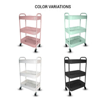 Load image into Gallery viewer, Easy Assemble No Screw 3-Tier Full Metal Trolley Kitchen Utility Cart
