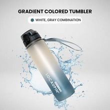 Load image into Gallery viewer, Locaupin Gradient Frosted Fitness Sports Water Bottle Snap Design Lid For Student to Outdoor Running Cycling Gym Workout Office School
