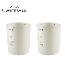 Load image into Gallery viewer, Locaupin Simple Round Trash Bin Wastebasket Garbage Container Bucket Multifunctional Use for Bedroom Bathroom Kitchen

