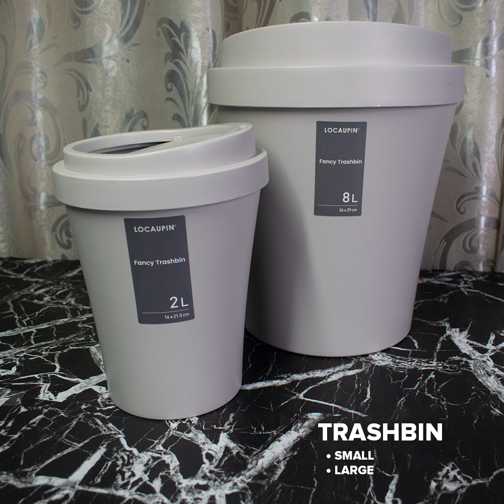 Locaupin Office Desk Garbage Can Bucket Home Countertop Wastebasket Bathroom Vanity Tabletop Trash Bin with Lid