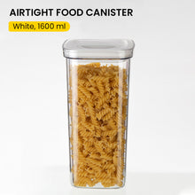 Load image into Gallery viewer, Locaupin Airtight Food Container with Easy Open and Lock Lid Dry Food Canister Cereal Candy Pasta Stackable Kitchen Pantry Transparent Organizer Storage (PET Plastic)
