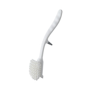 Locaupin Household Comfort Grip Multi-purpose Long Handle Soft Cleaning Brush With Head Scraper Perfect For Kitchen Table Wall