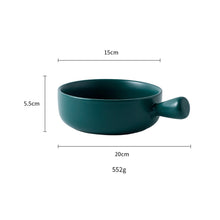 Load image into Gallery viewer, 5 in 1 Round Ceramic Baking Bowl
