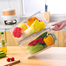 Load image into Gallery viewer, Locaupin Multipurpose Food Storage Box Kitchen Organizer Fruits Vegetable Fresh Keeping Refrigerator Fridge Container with Lid and Removable Drain Tray
