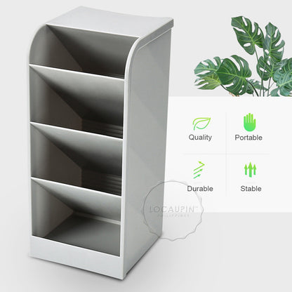 Locaupin Desktop Organizer 4 Grid Pen Holder