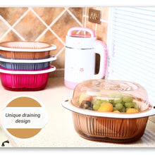 Load image into Gallery viewer, Locaupin Double Layer Washing Drainer for Fruit Vegetable
