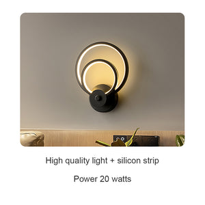 Locaupin Modern Mounted LED Wall Light Bedroom Sconce Lamp Indoor Home Stair Corridor Living Room Lighting