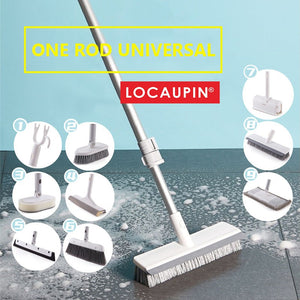 Locaupin Cleaning Supplies Head Tub & Bathroom Floor Scrub Brush, Dust Roller, Wiper Good For Home Office with Adjustable Long Handle