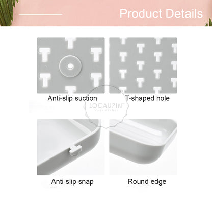 Locaupin Storage Wall Decor Hanging Hole Board Holder Hook Plastic Display Organizer Pegboard Waterproof Shelf for Kitchen Living Room and Bathroom