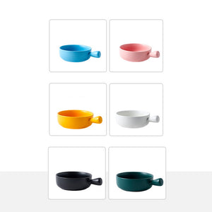 Locaupin Bakeware Round Porcelain Dish Bowl