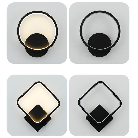 Locaupin LED Wall Light Mounted Modern Sconce Lamp for Bedside Living Room Indoor Home Foyer Lighting
