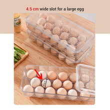 Load image into Gallery viewer, Locaupin Kitchen Pantry Egg Storage Container Box with Lid and Handle Space Saving for Pantry Countertop Refrigerator Fridge Organizer
