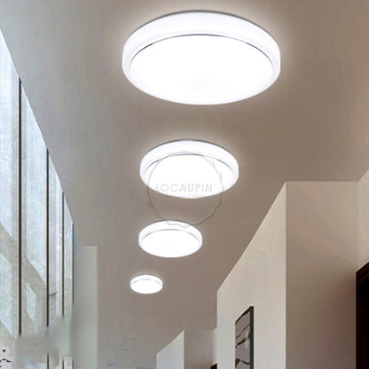 Locaupin Plain Classic Flush Mount LED Simple Ceiling Light Modern Lamp for Restaurant Kitchen Dining Living Room Corridor