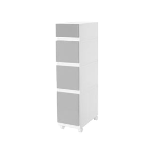 4 Tier Home Multi-Functional Kitchen Wardrobe PP Plastic Drawer Cabinet Storage Organizer Space Saver For Living Room