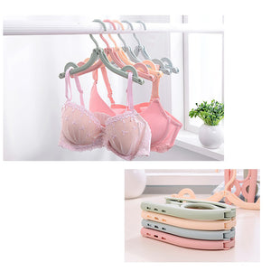 Locaupin Portable Laundry Folding Clothes Hanger For Home, Outdoor Travel Use