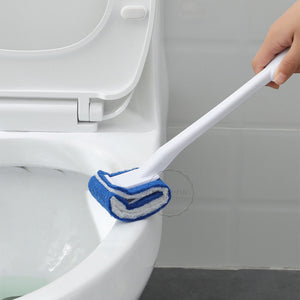 Toilet Brush Long Handle Wall Hanging (with Free Extra Brush Head for Replacement)