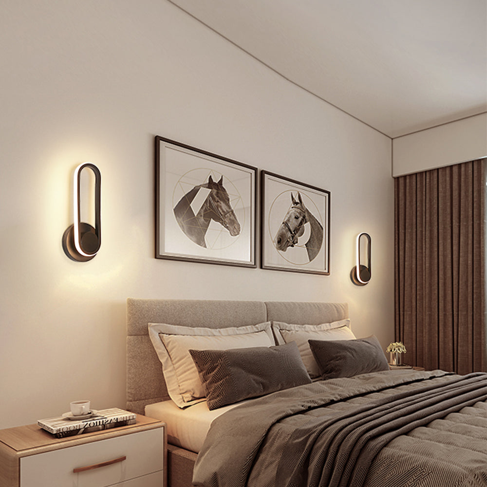 Locaupin Modern Lights Led Wall Lamp For Living Room Bedside Corridor Stair Indoor Home Sconce Decoration