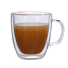 Load image into Gallery viewer, Double Wall Glass Mug with Cover

