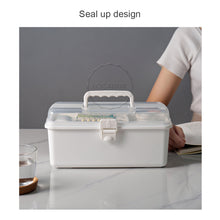 Load image into Gallery viewer, Locaupin Japanese Style Emergency Medicine Kit Storage Case Box Portable Organizer with Handle

